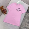 T-shirt de créateur Celinnes Fashion de luxe pour femmes T-shirt pour femmes Chunxia à manches courtes T-shirt à manches à manches courtes