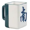 Mugs Mahjong Cup Ceramic Coffee Espresso Cups Drink Porcelain Tea For Drinks