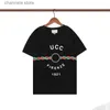 Men's T-Shirts Mens T-shirts round neck short sleeve designer clothing summer pure cotton printed T-shirt same style for fashion lovers T240223