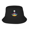 Berets Whimsical Mountains Bucket Hat Panama For Man Woman Bob Hats Fashion Fisherman Summer Beach Fishing Unisex Caps