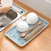 Kitchen Storage Sink Cup Tableware Drying Dish Soap Organzier Rack Plastic Bathroom Trays Sponge Holder Accessories