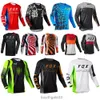 OUD6 Heren T-shirts Bat Fox Downhill Jersey Lange mouw Motocross Motor Offroad Dh Sneldrogend Cross Enduro Fietsen Mtb Kleding