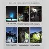 As lanternas tochas super brilhantes LEDs portáteis USB emergência recarregável de emergência leve à prova d'água de camping de pilotagem