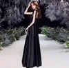 Sweetheart Straps Elastic Satin Bridesmaids Dresses Floor-length Formal Dress