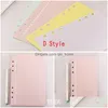 ノートパッド卸売40シートペーパーA5 A5 A6 Notebook Index Divider for Daily Planner Colorf Card Paper