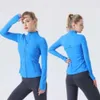 2024 LululemenI Yoga Women's Define Workout Sport Coat Fiess Jacket Sports Quick Dry Activewear Top Sólido Zip Up Moletom Sportwear 888vvv