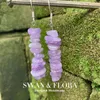 Dangle Earrings Natural Kunzite Silver 925 Hanging Original Spodumene Gemstone Women High Quality Jewelry Design Handmade