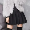 Spódnice damskie czarne plisowane mini spódnice Koreańska moda krótka kawaii urocza dla nastoletnich ubrania dla studentów ubrania w stylu preppy w stylu