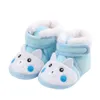 Boots Winter Baby Cute Cartoon Pattern Solid Plush Warm Snow Boot Infant Fashion Casual Soft Sole First Walkers Crib Shoes 0-18M