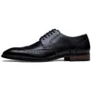 Oxford grosso Josen Business Leather Derby Wing Tip Sapato formal 24