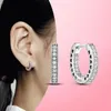 Boucles d'oreilles créoles en argent 2024 925, breloques Moments pour femmes, tendance, grand cercle, fabrication de bijoux à la mode