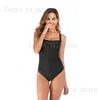 Costume da bagno da donna Costume da bagno nuovo costume intero plissettato in tinta unita bikini sottile sexy alla moda T240222