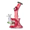 3D Vidro Feito à Mão Hookahs 14mm Feminino Joint Beaker Glass Oil Dab Rigs Bong Mini Pequeno Halloween Cogumelo Estilo Único Água Tabaco Bongos Tubos