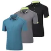 Men'S Polos Mens S 3 Pack Shirts Short Sleeve Breathable Quick Dry Golf Running Sports Tee Top Gym Workout T Drop Delivery Apparel C Dhlwb