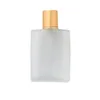 Frasco de spray de vidro fosco transparente, recarregável, atomizador de perfume, spray de névoa fina, recipiente cosmético