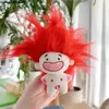 12 دمى Zodiac الإبداعية Creative Cartoon Doll Plush Fun Fun-Chain-keychain Cotton Doll 4.7 بوصة موضة هدية عيد ميلاد 240223