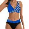 Costume da bagno da donna Costume da bagno da donna Bikini sexy diviso alla moda con reggiseno e costume da bagno a due pezzi senza acciaio