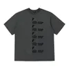 T-shirt da uomo di design T-shirt unisex Stampa astratta Lettera Sciolto Trendy Brand T-shirt da uomo pesante mezza grande