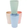 タンブラー4 PCS Unbreakable Drinks Cups Water Outdoor Drinking Picnic for Camp