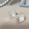 Pendientes de aro con forma de gota de agua y corazón cruzado para mujer y niña, joyería para fiesta y boda, regalo A002