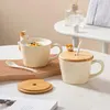 Kupalar çizgi film seramik kupa yaratıcı ins kahve fincanı çift su hediyesi çay fincanı ev dekorasyon doğum günü