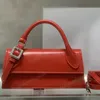 Clássico Le Bambino bolsa de couro vermelho bolsa de prata bolsas de metal designer mulheres longas aba bolsa de ombro crossbody bege verde mini pequena carteira de embreagem