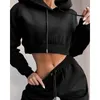 Women's Tracksuits Fashion Two Piece Sets Women Tracksuit Oversized Suit Autumn Trouser Suits Female Sweatshirt Solid Sports Hoodie