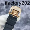 Часы Vs Factory Richa Tourbillon, швейцарский автоматический механизм, бриллиант, красное золото, индикация даты, механический набор на 21 год, рука