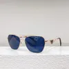 Occhiali da sole per uomo donna anni '50 occhiali retrò stilisti viaggi stile spiaggia occhiali anti-ultravioletti classico CR39 bordo ovale in metallo full frame scatola casuale