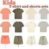 Ess Kids T-Shirt Shorts Ubrania Ubrania Zestaw ubrania dla niemowląt Czerwone czarne dziewczyn