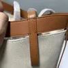 Hoge kwaliteit ILO handtas mode dames designer katoenen canvas zachte lijnen tote graanleer katoenen voering crossbody tas waterdichte schoudertas portemonnee