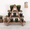 Borden Hout 3-laags dienblad Drie lagen Cupcakestandaard Houten rechthoekschotel Keuken El Layer Rack Party Decor