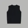 Dames mouwloos T-shirt y2k shirts designer wollen vest, veelzijdig temperament, borstletterpatroon