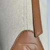 Hoge kwaliteit ILO handtas mode dames designer katoenen canvas zachte lijnen tote graanleer katoenen voering crossbody tas waterdichte schoudertas portemonnee