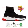 2024 Chaussures de sport de luxe 17FW Paris Sock Boots Speed 1.0 2.0 Chaussette de créateur Baskets à plateforme Slip-On Flat Sole Triple noir Blanc beign rouge Mocassins brillant tricot vitesse 2.0