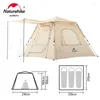 テントとシェルターNatureHike Ango Automatic Tent 3-4人々旅行210TポリエステルファブリックファーストセットアップファミリーキャンプNH21ZP010