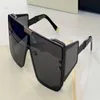 Fyrkantiga överdimensionerade solglasögon för kvinnor män svart grå lins gafas de sol mode överdimensionerade solglasögon med box2299