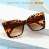 Sunglasses 2021 New Cat Eye Women Sunglasses Female Personality Big Frame UV400 Sun Shade Glasses Trend Retro Eyeglasses Brand Designer H24223