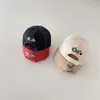 Bonés de bola crianças verão snapback chapéu bebê meninas e meninos dos desenhos animados urso bonito bordado boné de beisebol algodão chapéus de sol para crianças