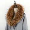 Scarves Fur Collar Female Real Scarf Raccoon Men's Accessories Clothing Head And Neck Cover Hoods Hood Colla