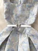 Summer Elegant Jacquard Evening Dress for Womens Sleeveless Square Neck Tank Zipper Butterfly Dance Vest 240223