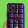 Cas de téléphone de mode de créateurs pour iPhone 14pro max 14ps 13 13pro 12pro 12 11 11promax noir couleur violet xury soft case 88688606184