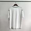 Designer de luxo chaopai clássico novo verão topo inkjet carta impressão solta casal masculino e feminino manga curta na moda camiseta