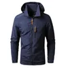 Herren Jacken Wasserdichte Militär Kapuzenjacke Windjacke Outdoor Camping Sport Elastische Mantel Männliche Kleidung Dünne Mantel 240220