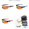 Lunettes de soleil Oakleies Oakly Okley Lunettes de cyclisme Sports de plein air Pêche Lumière polarisée coupe-vent et résistante au sable avec monture myopie 5 lentilles 0KOV