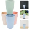 タンブラー4 PCS Unbreakable Drinks Cups Water Outdoor Drinking Picnic for Camp