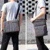 Sac à dos Domiso Sac à manches pour ordinateur portable à sangle multi-usage avec poignée pour ordinateur portable 10" 13" 14" 15,6" 17" pouces, gris