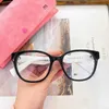 Fashion Sunglasses Frames Designer new eyeglass frame square plate black frame gold lettered eyeglass frame Korean version ultra light natural beauty artifact