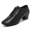 Foralod Женские туфли на шнуровке черного цвета для джаза, профессиональные высокие туфли для латинских танцев, для бальных танцев, сальсы, с закрытым носком, разделенной подошвой, на низком каблуке, ролевая обувь для обучения, выступлений