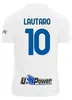2023 2024 Lukaku Soccer Jerseys Barella Inters dzeko Milans Lautaro Vidal J. Correa 22 23フットボールシャツCalhanoglu Gagliardini Men Kit Yellow 3rd Equpment